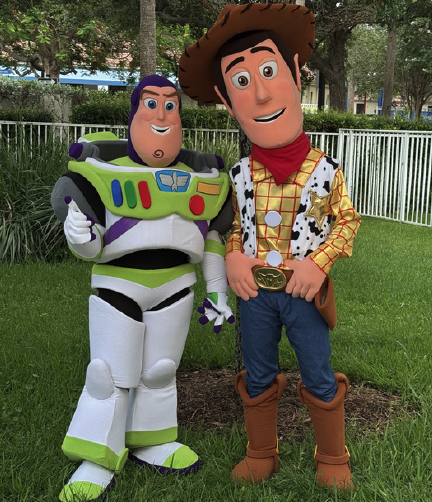 Buzz & Woody mascot available for kids parties