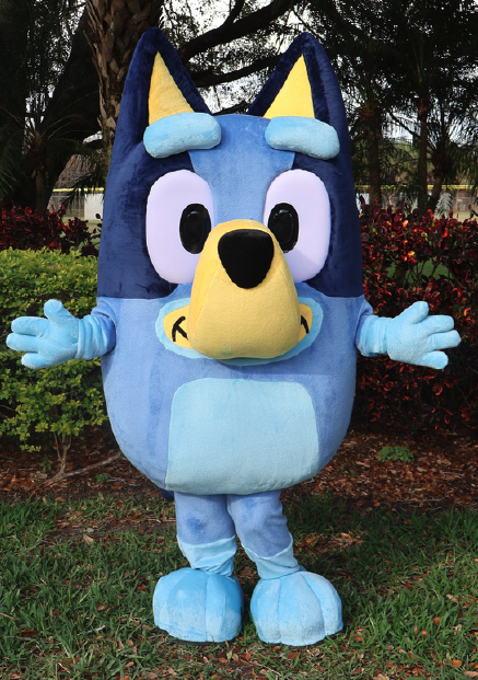 Bluey mascot available for kids parties