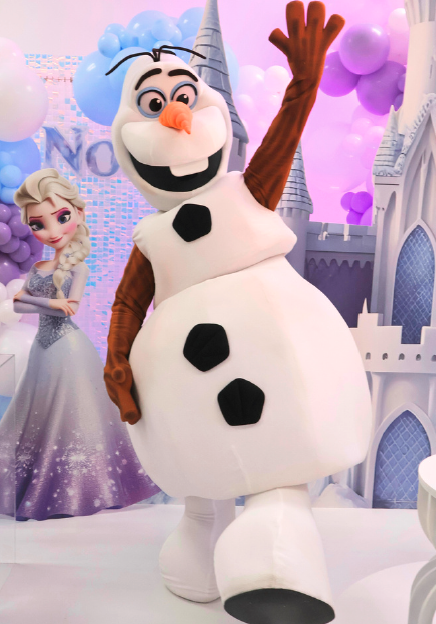 Olaf mascot available for kids parties